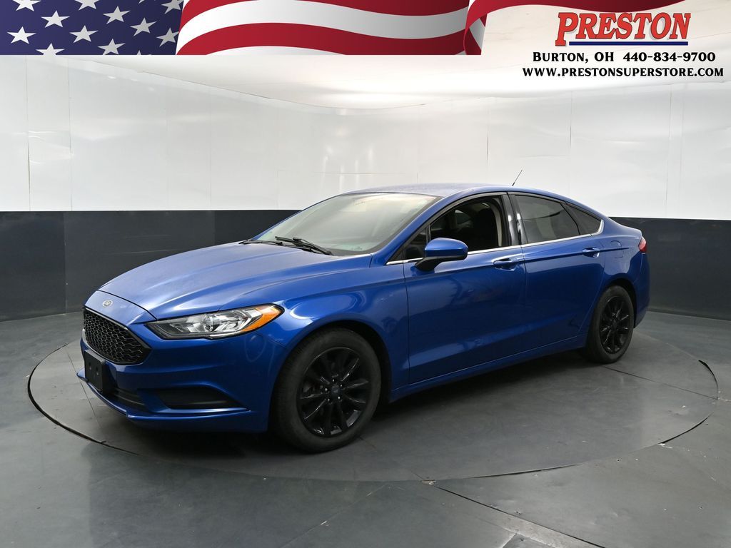 Lightning Blue 2017 Ford Fusion Sedan Front-Wheel Drive 6-Speed Automatic