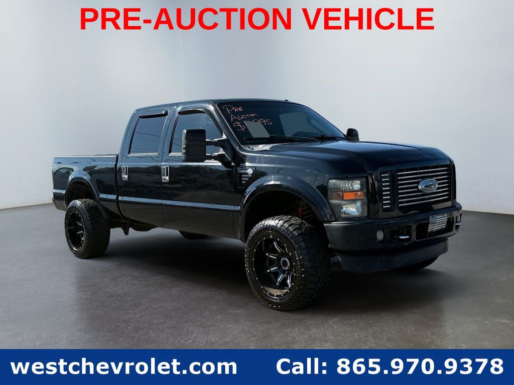 Black 2010 Ford F-350 Super Duty Pickup Truck Four-Wheel Drive 5-Speed Automatic Overdrive