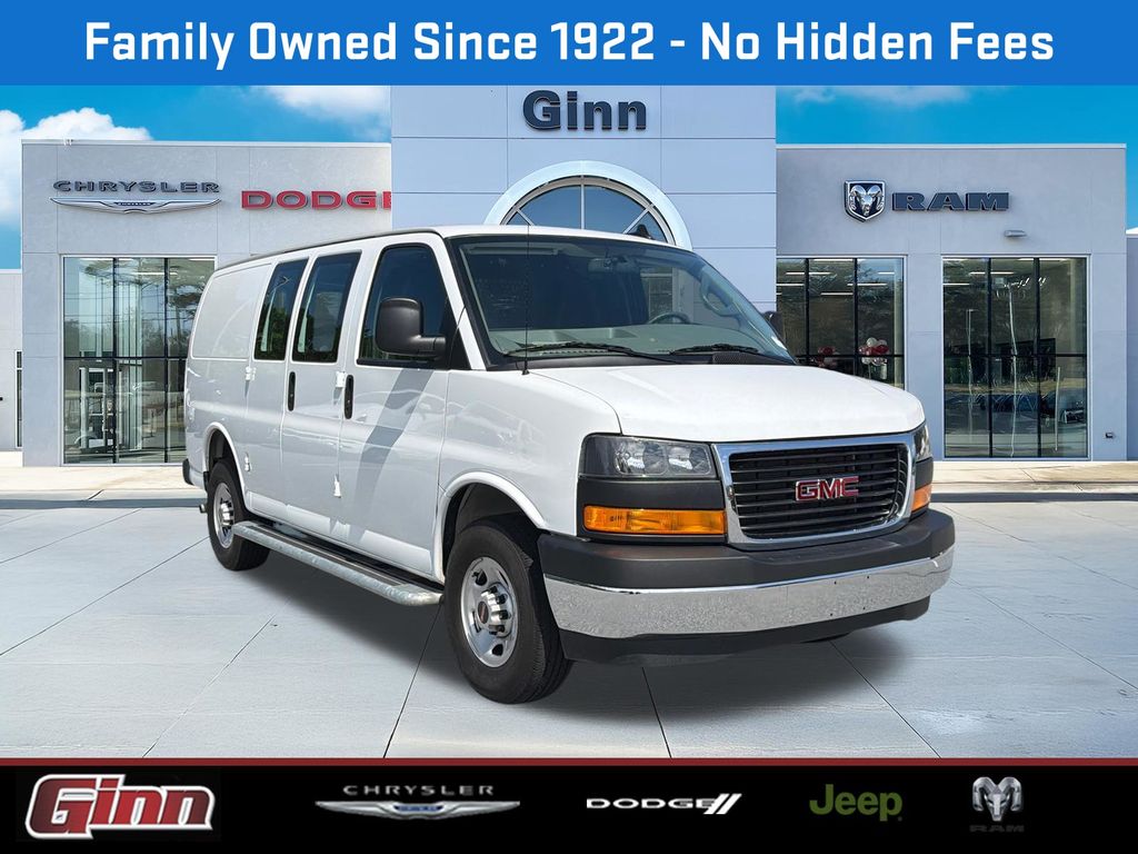 Summit White 2024 GMC Savana Cargo Van Rear-Wheel Drive 8-Speed Automatic Overdrive