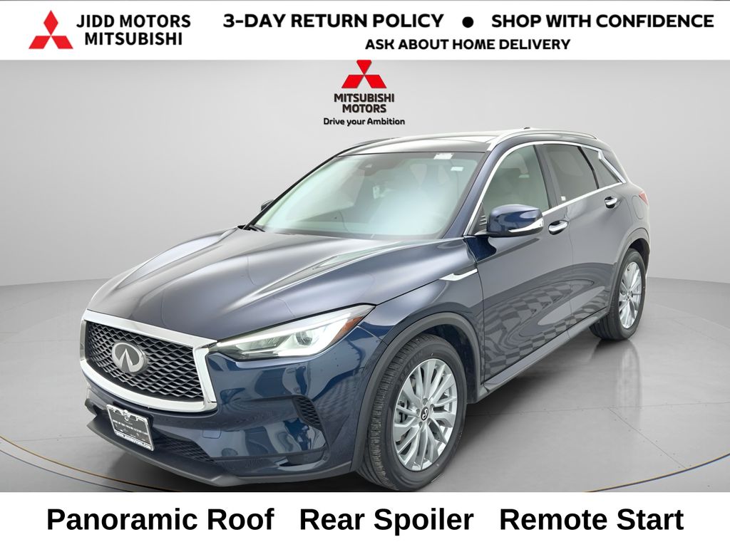 Hermosa Blue 2024 INFINITI QX50 Luxe AWD SUV / Crossover All-Wheel Drive Continuously Variable Transmission