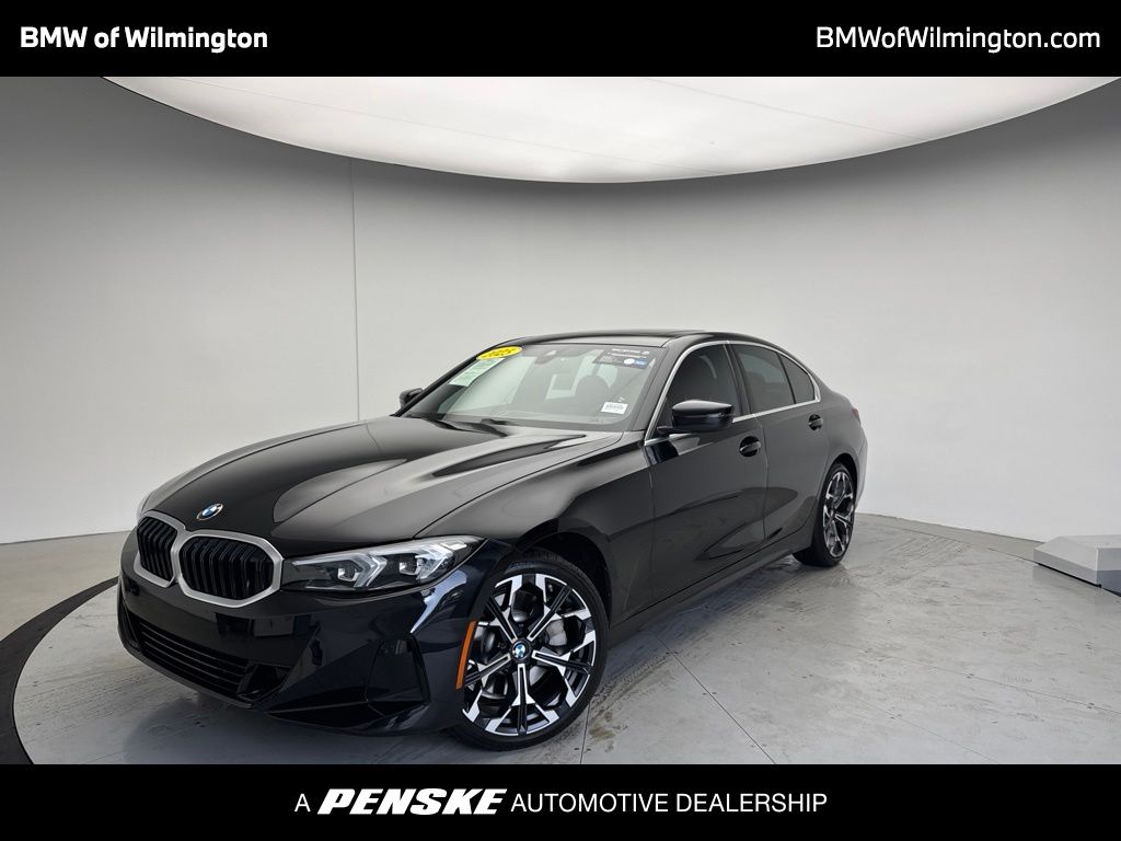Black Sapphire Metallic 2025 BMW 3 Series Sedan Rear-Wheel Drive 8-Speed Automatic
