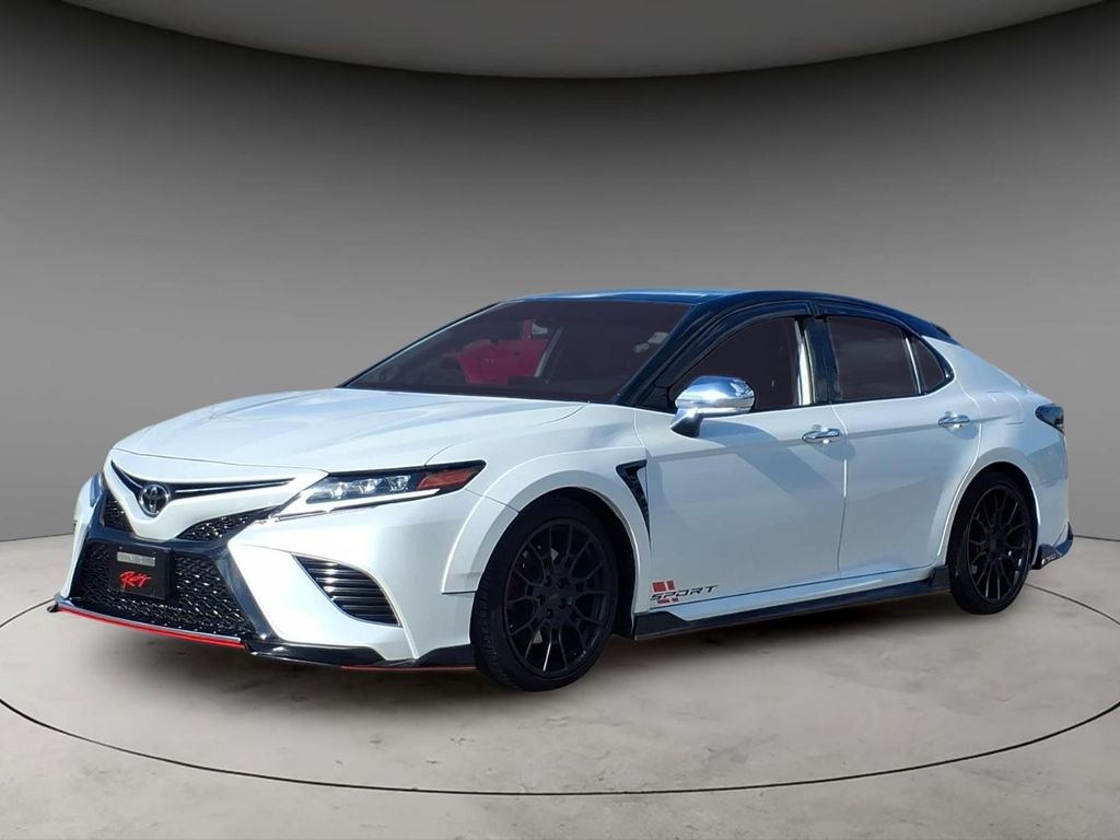 Wind Chill Pearl/Midnight Black Metallic 2021 Toyota Camry TRD FWD Sedan Front-Wheel Drive 8-Speed Automatic