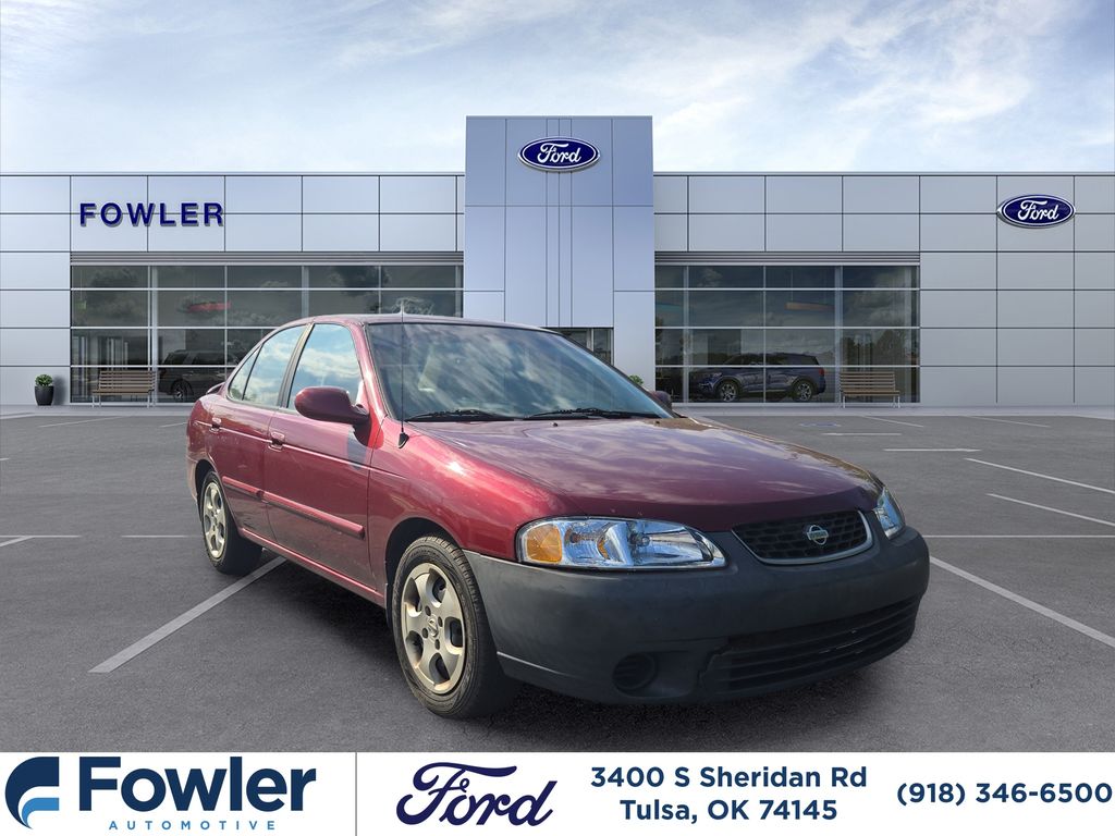 Red 2003 Nissan Sentra Sedan  