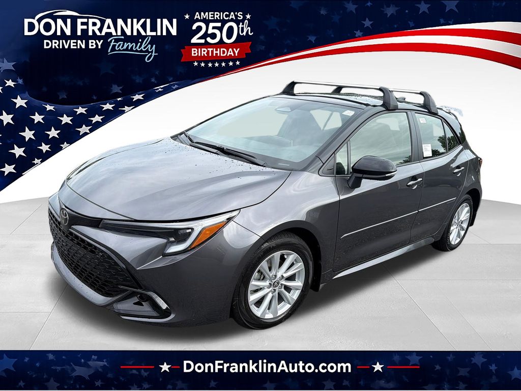 Midnight Black Metallic 2026 Toyota Corolla Hatchback Hatchback Front-Wheel Drive Continuously Variable Transmission