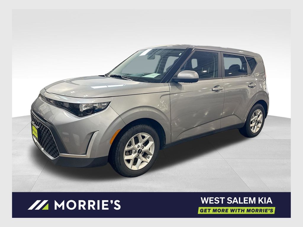 Steel Gray 2023 Kia Soul LX FWD SUV / Crossover Front-Wheel Drive Continuously Variable Transmission