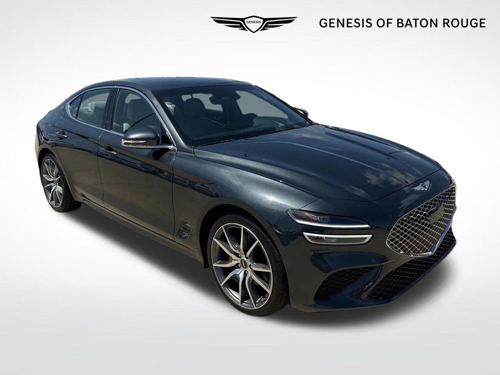 Hallasan Green 2023 Genesis G70 Sedan Rear-Wheel Drive 8-Speed Automatic