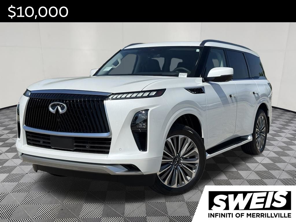 Radiant White 2026 INFINITI QX80 SUV / Crossover All-Wheel Drive 9-Speed Automatic