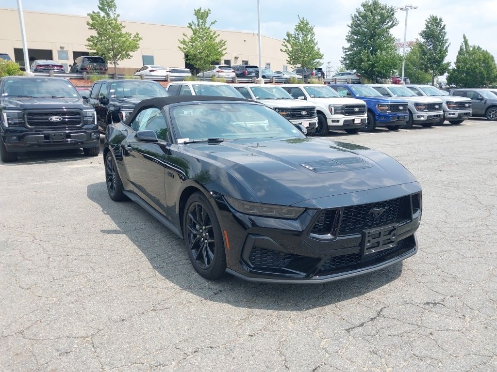 Shadow Black 2025 Ford Mustang Convertible Rear-Wheel Drive Automatic