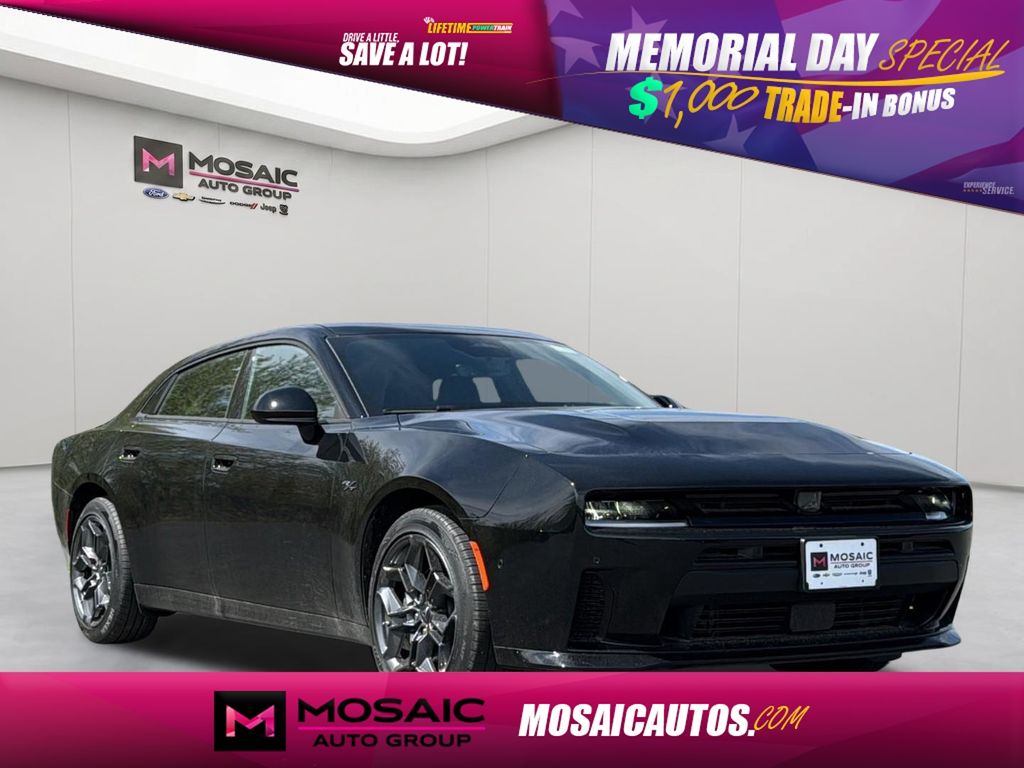 Diamond Black Crystal Pearlcoat 2026 Dodge Charger R/T Sedan AWD Sedan All-Wheel Drive 8-Speed Automatic