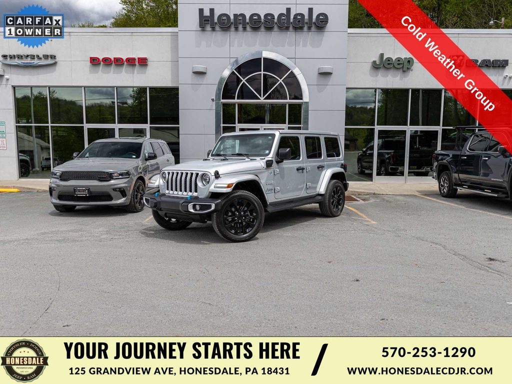 Silver Zynith Clearcoat 2023 Jeep Wrangler 4xe SUV / Crossover Four-Wheel Drive 8-Speed Automatic
