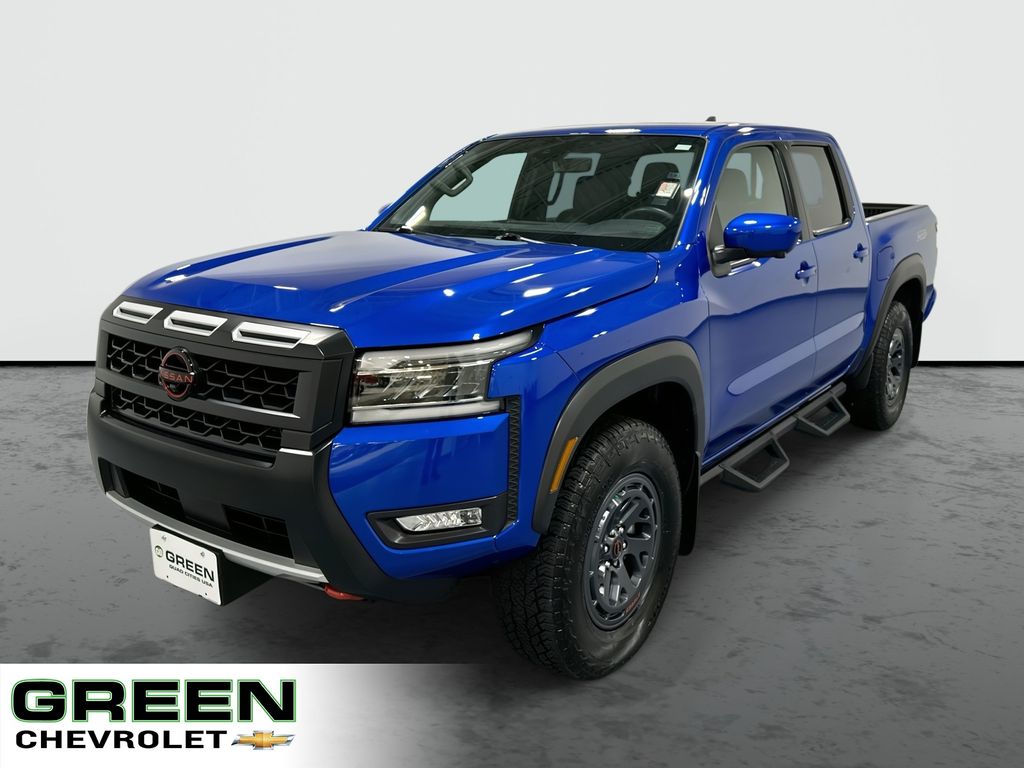 Bluestone Pearl 2025 Nissan Frontier PRO-4X Crew Cab 4WD Pickup Truck Four-Wheel Drive 9-Speed Automatic Overdrive