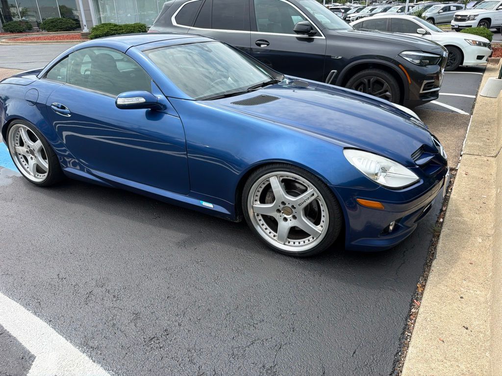 Blue 2005 Mercedes-Benz SLK Convertible Rear-Wheel Drive 