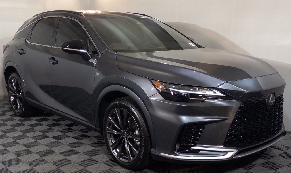 Cloudburst Gray 2025 Lexus RX Hybrid 350h F SPORT Design AWD SUV / Crossover All-Wheel Drive Continuously Variable Transmission