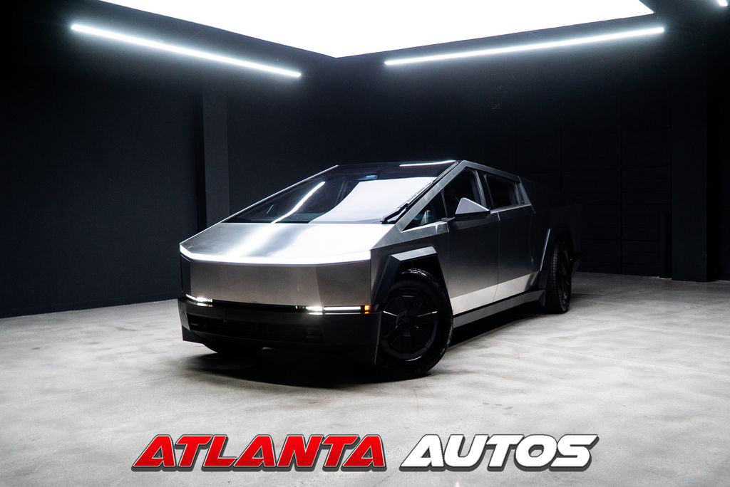 Silver 2026 Tesla Cybertruck Pickup Truck All-Wheel Drive 1-Speed Automatic