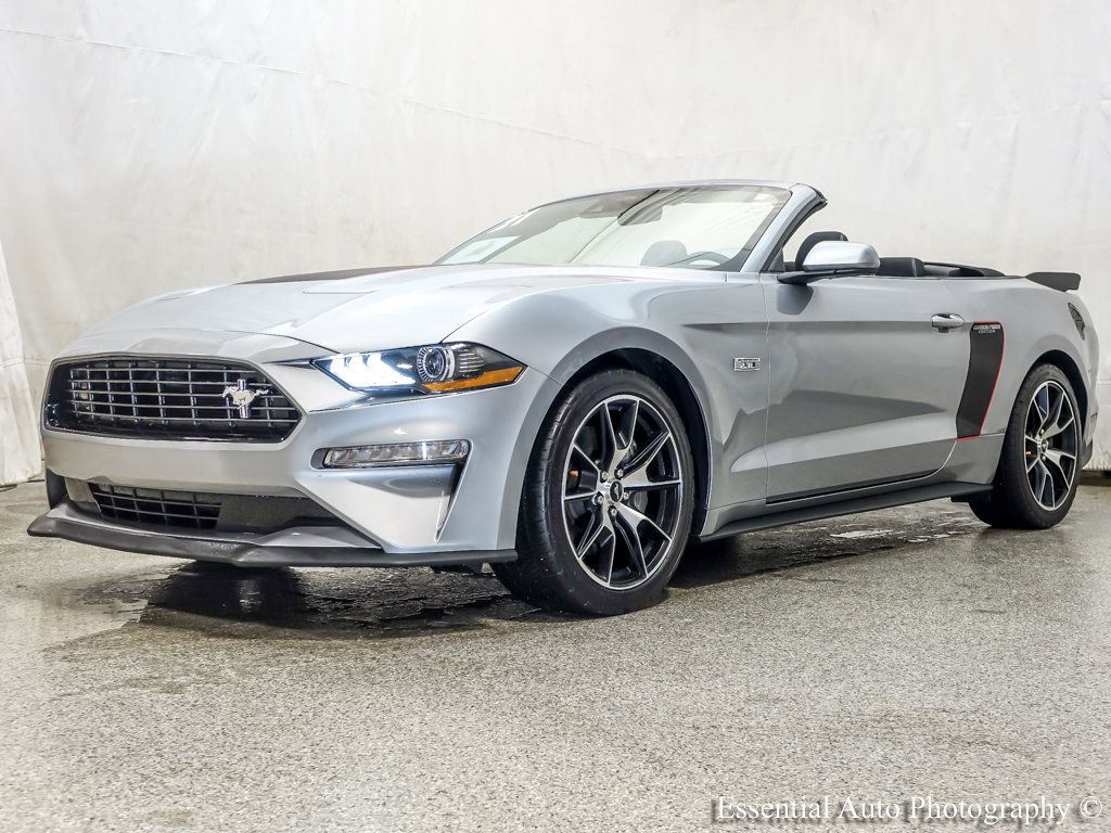 Iconic Silver Metallic 2021 Ford Mustang Convertible Rear-Wheel Drive Automatic