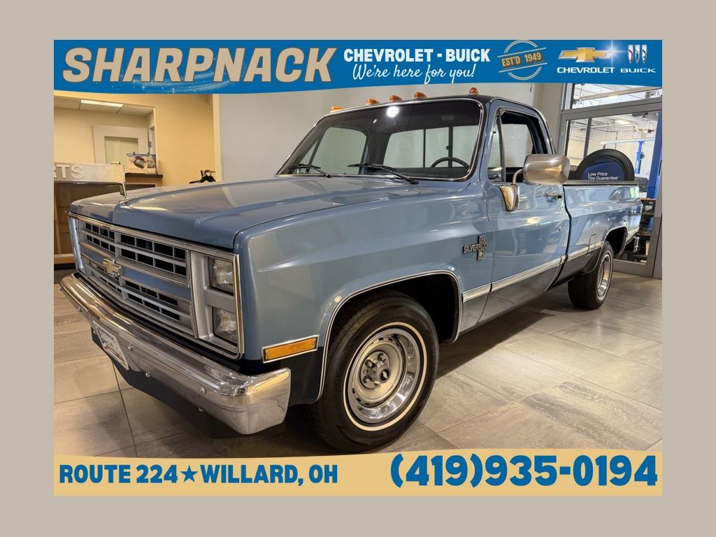 Blue 1986 Chevrolet C/K 10 Pickup Truck Automatic