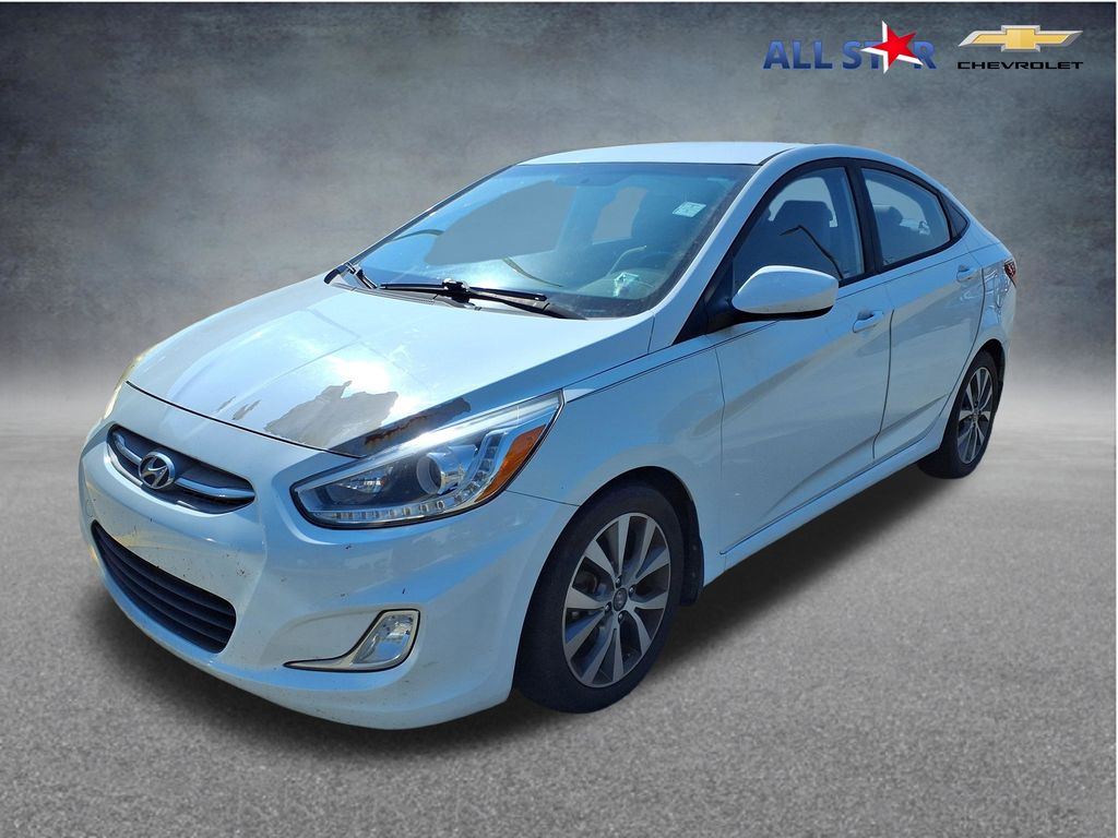 Century White 2016 Hyundai Accent Sedan Front-Wheel Drive 6-Speed Automatic