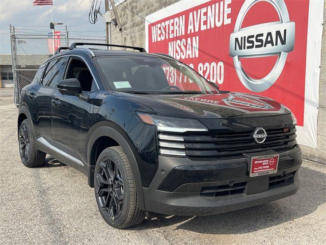 Super Black 2025 Nissan Kicks SR AWD SUV / Crossover All-Wheel Drive Continuously Variable Transmission