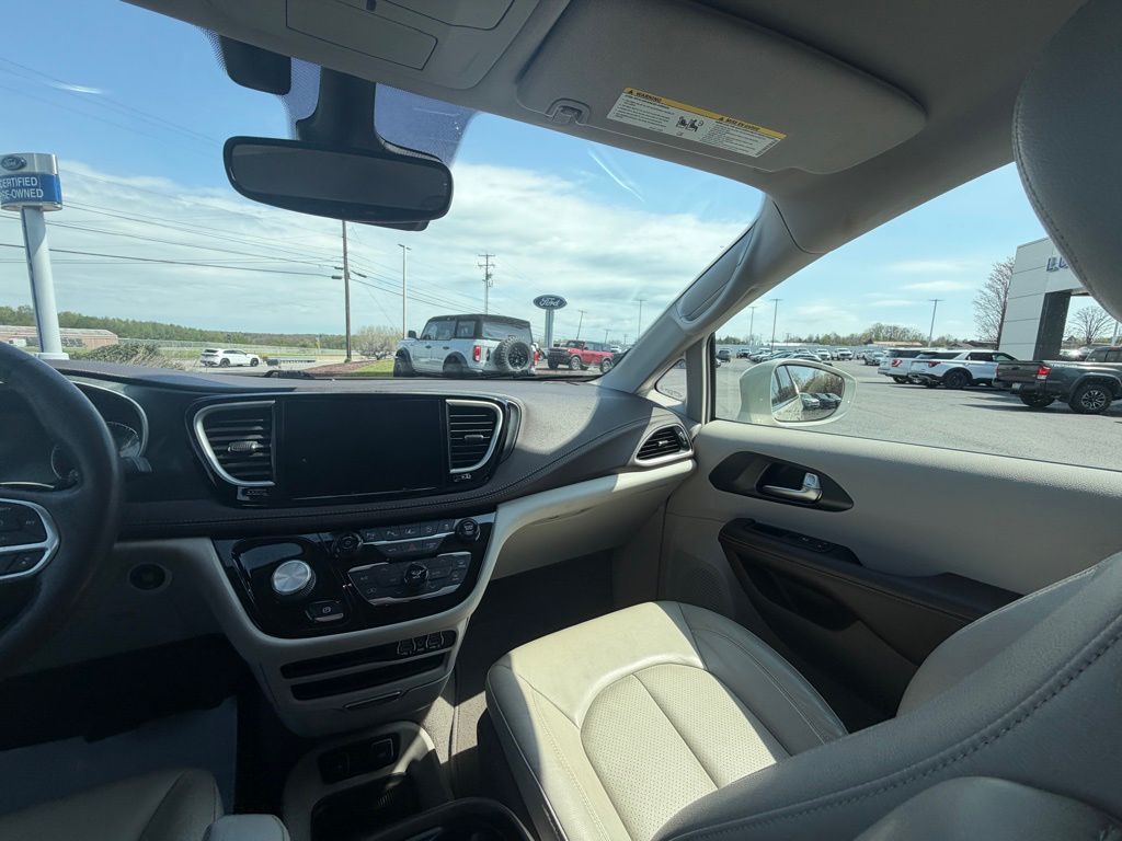 2021 Chrysler Pacifica Touring L White at Klick Lewis Buick Chevrolet