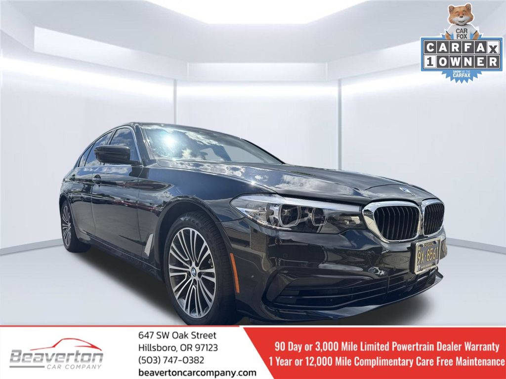 Black Sapphire Metallic 2019 BMW 5 Series Sedan All-Wheel Drive 8-Speed Automatic