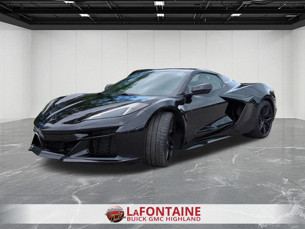 Black 2025 Chevrolet Corvette Convertible Rear-Wheel Drive 8-Speed Dual Clutch