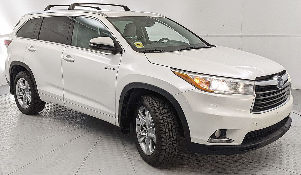 White (Blizzard Pearl) 2015 Toyota Highlander Hybrid SUV / Crossover All-Wheel Drive Continuously Variable Transmission