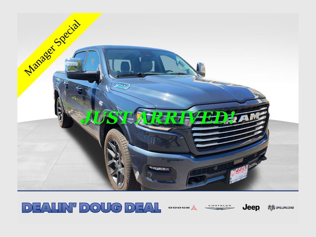 Forged Blue Metallic 2026 RAM 1500 Pickup Truck Four-Wheel Drive 8-Speed Automatic
