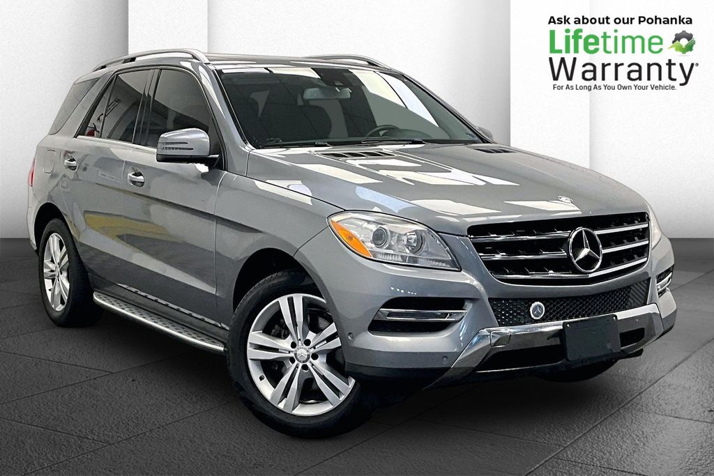Silver 2014 Mercedes-Benz M-Class ML 350 4MATIC SUV / Crossover All-Wheel Drive Automatic