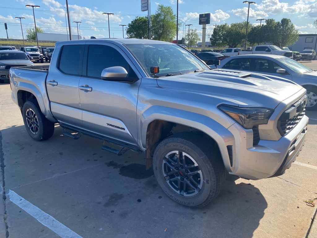 Celestial Silver Metallic 2024 Toyota Tacoma TRD Sport Double Cab 4WD Pickup Truck Four-Wheel Drive 8-Speed Automatic