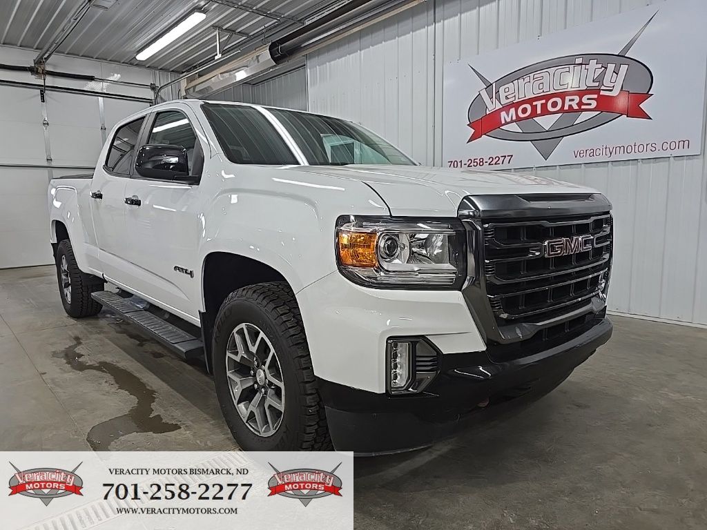 White 2022 GMC Canyon Pickup Truck Four-Wheel Drive 8-Speed Automatic