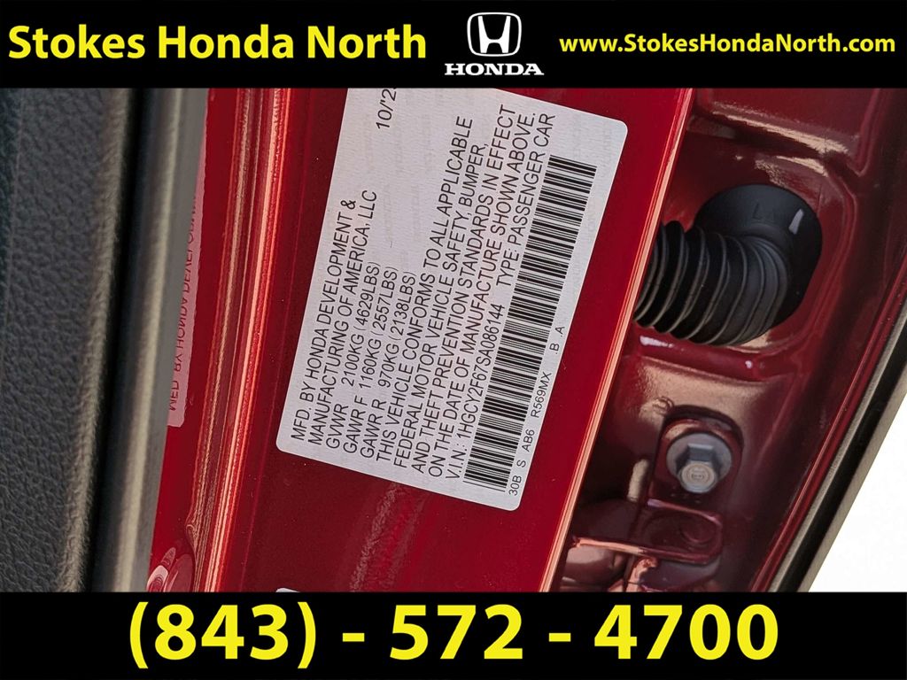 2025 Honda Accord Hybrid EX-L Red at Stokes Honda North