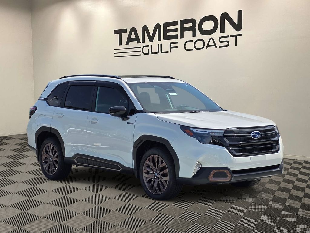Crystal White Pearl 2026 Subaru Forester Hybrid SUV / Crossover All-Wheel Drive Continuously Variable Transmission