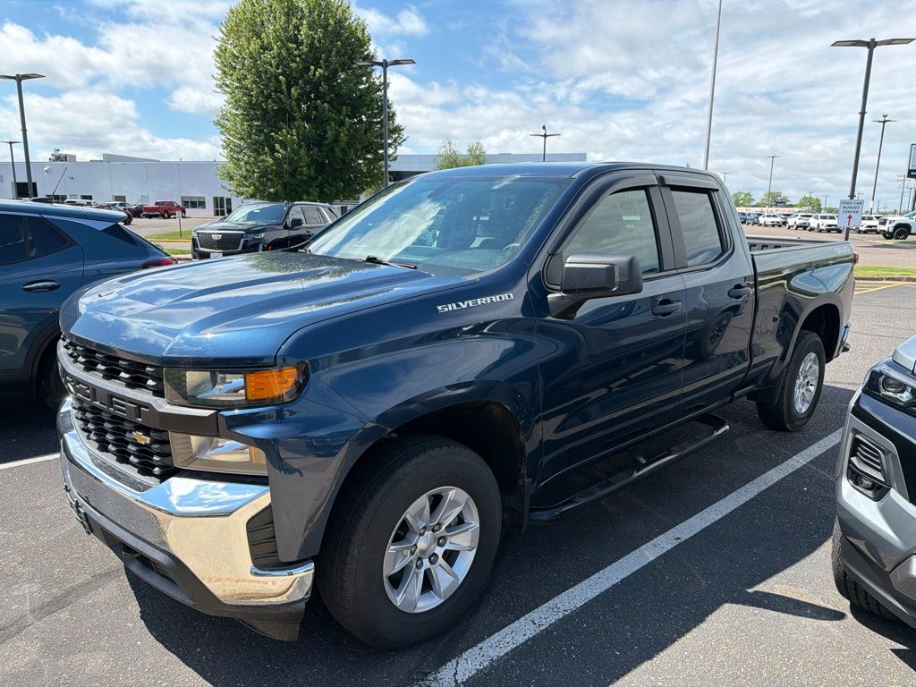 Northsky Blue Metallic 2019 Chevrolet Silverado 1500 Pickup Truck Four-Wheel Drive 6-Speed Automatic Overdrive