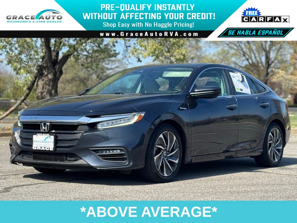 Blue 2022 Honda Insight Touring FWD Sedan Front-Wheel Drive Continuously Variable Transmission