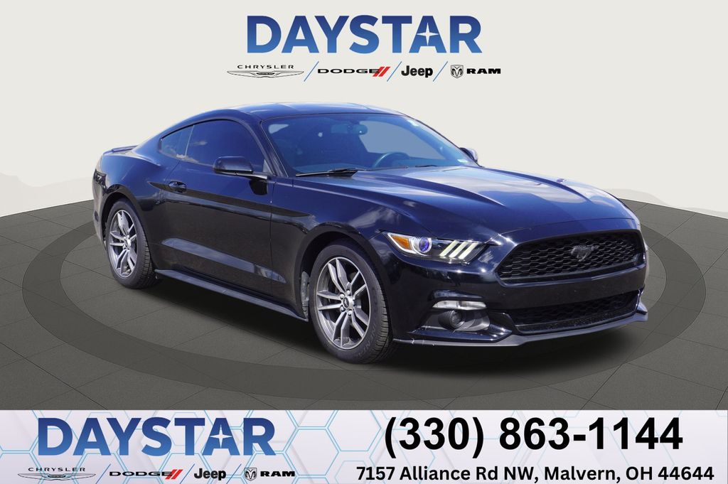 Shadow Black 2016 Ford Mustang EcoBoost Coupe RWD Coupe Rear-Wheel Drive 6-Speed Automatic