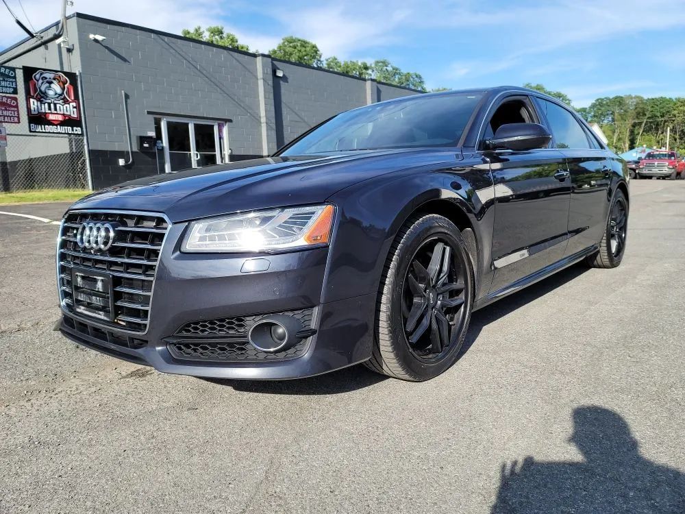 Moonlight Blue 2017 Audi A8 Sedan All-Wheel Drive 8-Speed Automatic