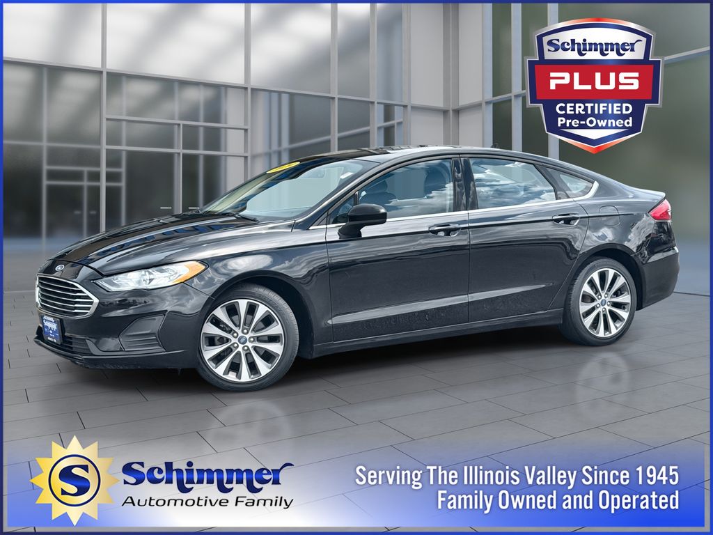Black Metallic 2020 Ford Fusion Sedan All-Wheel Drive 6-Speed Automatic