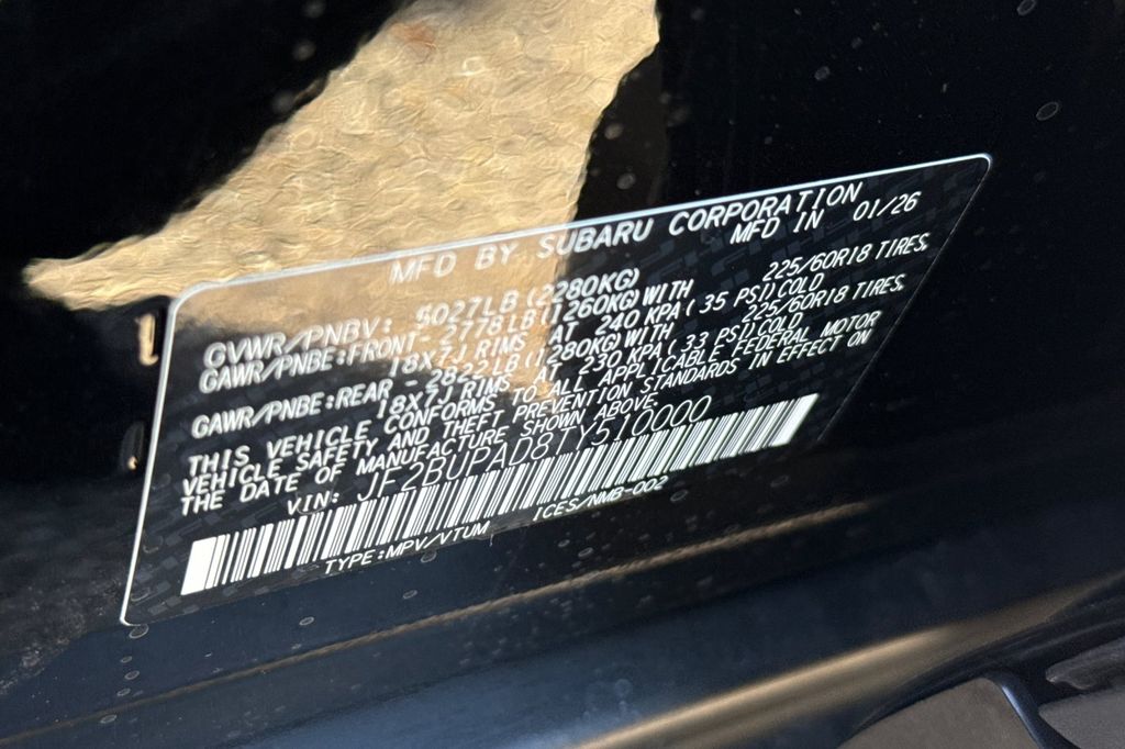 New 2026 Black Subaru Premium image 36