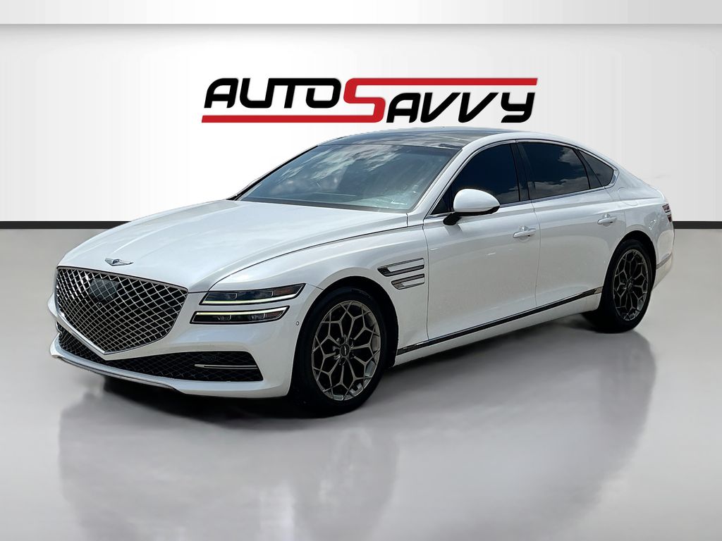 2021 Genesis G80 2.5T White at AutoSavvy Houston Northwest