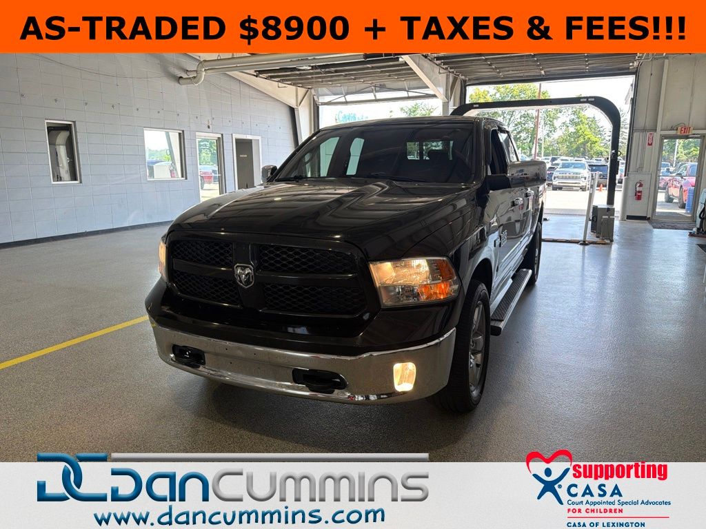Black Clearcoat 2013 RAM 1500 Pickup Truck Four-Wheel Drive 6-Speed Automatic