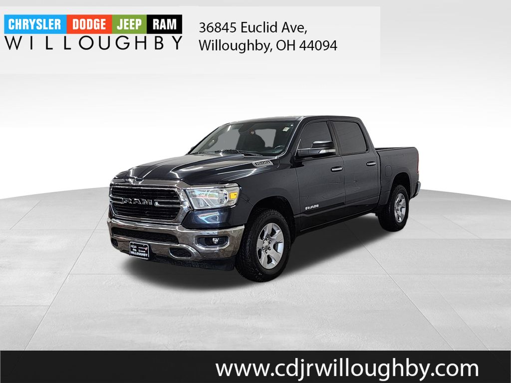 Gray (Maximum Steel Metallic Clearcoat) 2019 RAM 1500 Pickup Truck Four-Wheel Drive 8-Speed Automatic