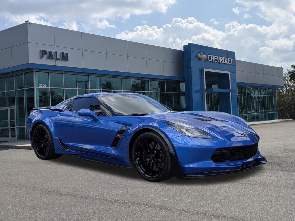 Blue Metallic 2019 Chevrolet Corvette Grand Sport 1LT Coupe RWD Coupe Rear-Wheel Drive 8-Speed Automatic