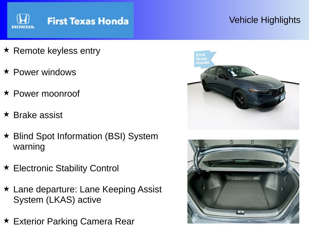 Used Car 2025 Honda Accord  Se For Sale Under $30,000 In Austin, Texas