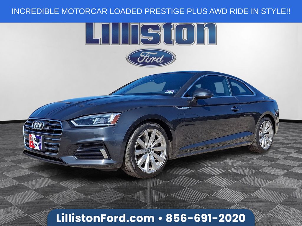Gray Metallic 2018 Audi A5 2.0T quattro Premium Plus Coupe AWD Coupe All-Wheel Drive 7-Speed Automatic