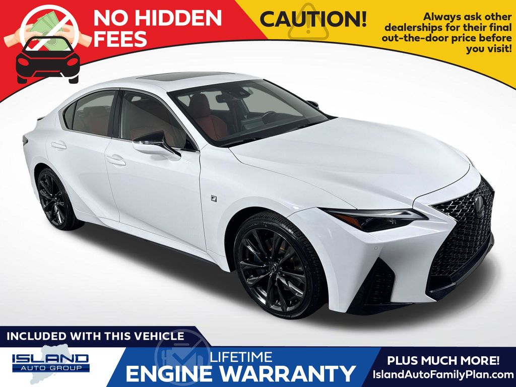 Ultra White 2023 Lexus IS 350 F Sport AWD Sedan All-Wheel Drive 6-Speed Automatic