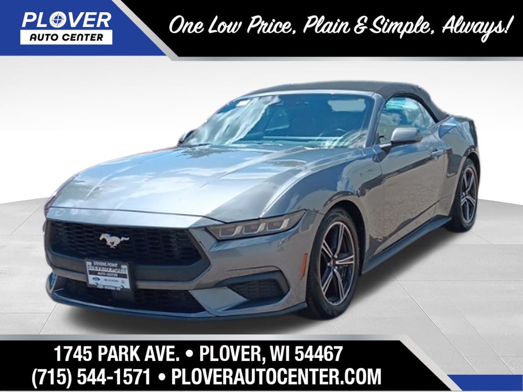 Carbonized Gray Metallic 2024 Ford Mustang Convertible Rear-Wheel Drive Automatic