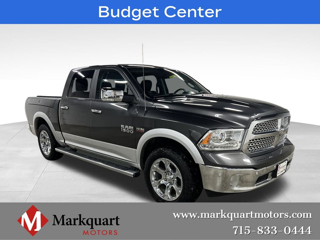 Gray (Granite Crystal Metallic Clearcoat) 2017 RAM 1500 Pickup Truck Four-Wheel Drive 8-Speed Automatic