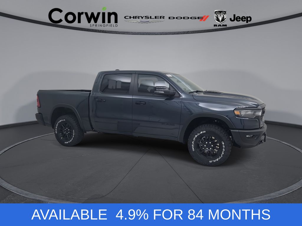 Forged Blue Metallic 2026 RAM 1500 Rebel Crew Cab 4WD Pickup Truck Four-Wheel Drive 8-Speed Automatic