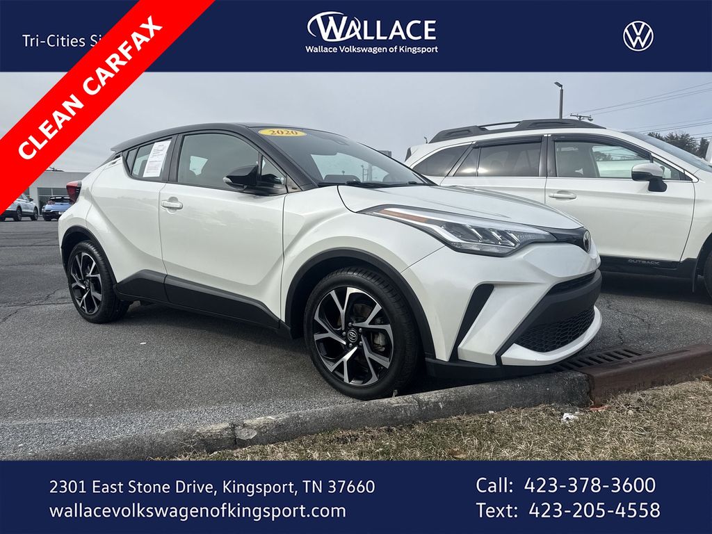 White (Blizzard Pearl) 2020 Toyota C-HR XLE FWD SUV / Crossover Front-Wheel Drive Continuously Variable Transmission