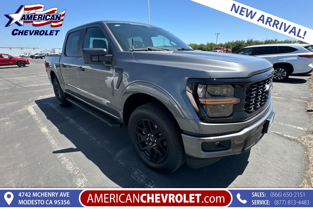Gray Metallic 2024 Ford F-150 Pickup Truck Four-Wheel Drive Automatic